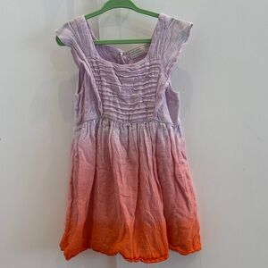 Zara Lavender to Orange Ombre Dress